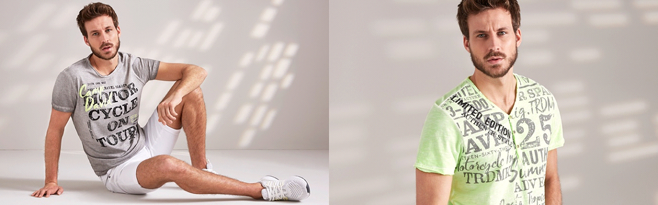 Camp David - polotrika, trika, trička s výstřihem